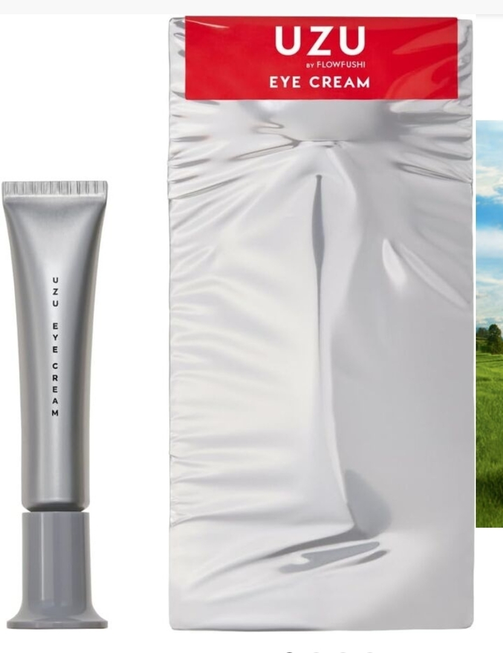 UZU by Flowfushi Eye Cream - дневной крем для глаз против морщин и тусклости