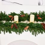 Хвойная гирлянда с шишками "Pine" литая хвоя