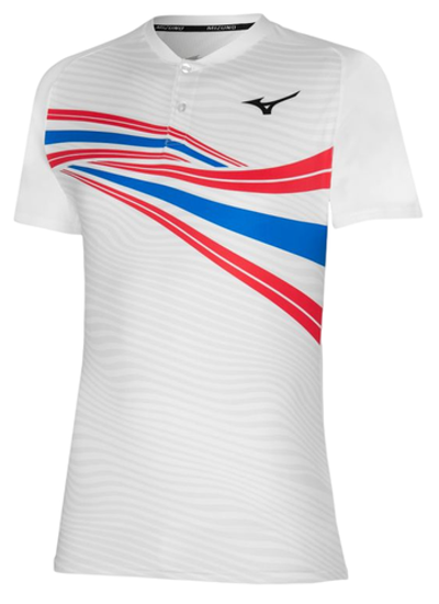 Теннисное поло Mizuno AW22 Shadow Polo - White