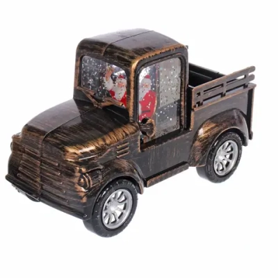 Сувенир с подсветкой «Сказочная машина» 15,5*7*9,5 см, Бронза (работает от батареек LR44*3)