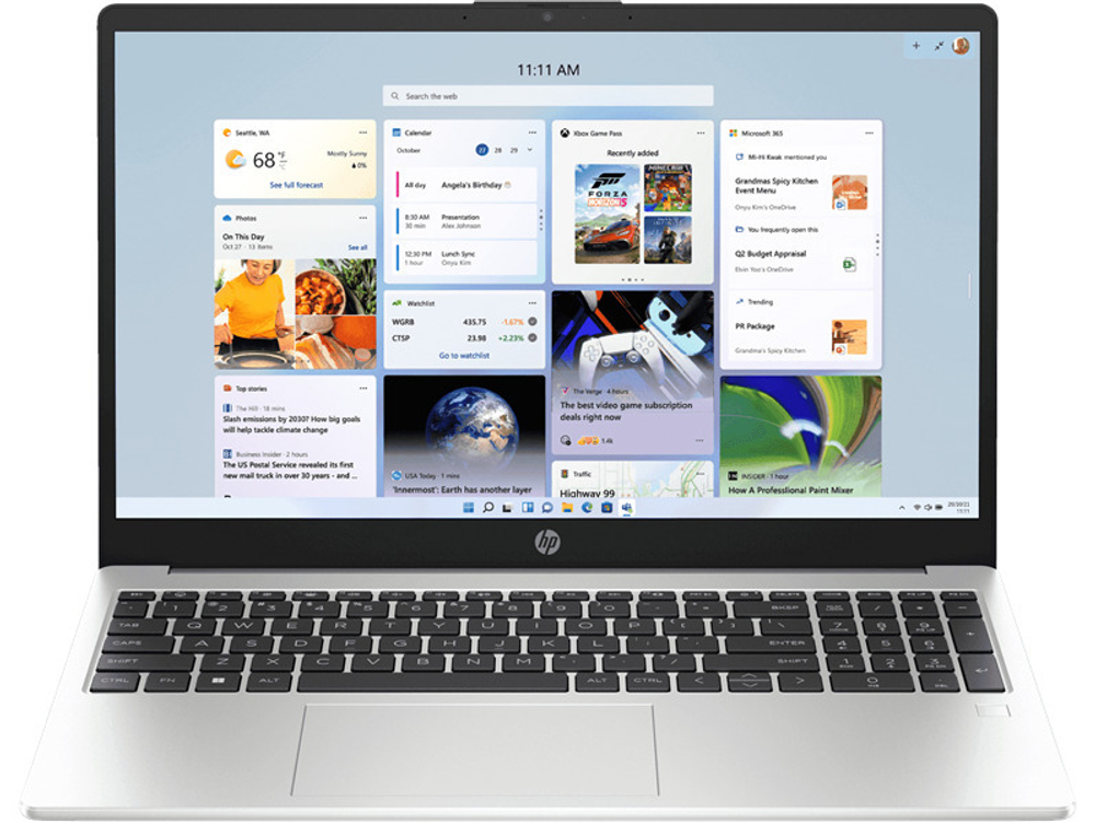 Ноутбук  HP 250 G10 15.6 ", Core i3, 8 Гб RAM, 512 Гб SSD, UHD Graphics, Серебристый