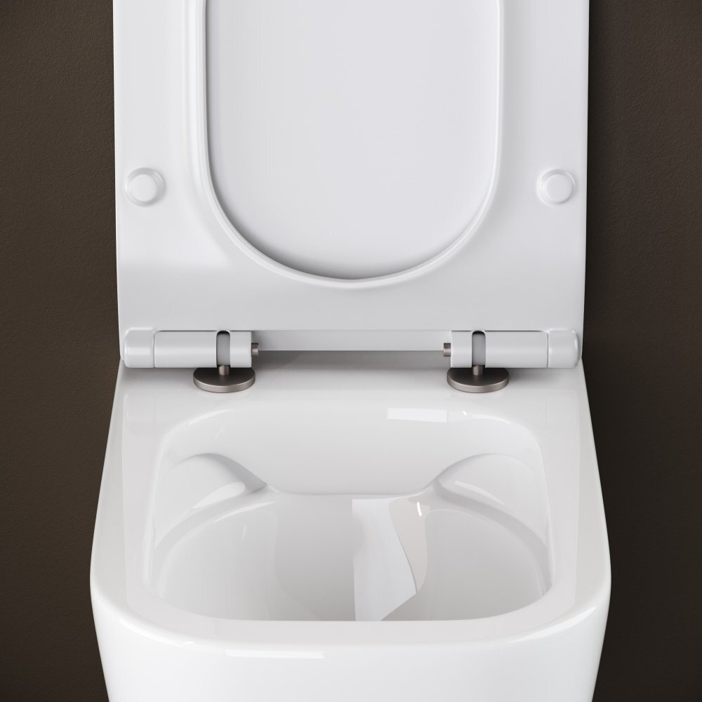 Комплект подвесной безободковый унитаз Ceramica Nova New Day CN3005 с крышкой-сиденьем микролифт + инсталляция Creto Standart 1.0