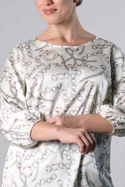 Блузка женская 3246ЛПА, цепи #110Це093246ЛП