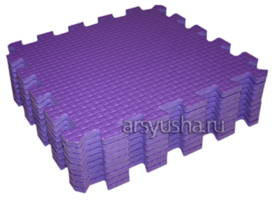 Коврик-пазл BABYPUZZ (9 плит 33x33x1см, ~1кв.м./уп) Фиолетовый