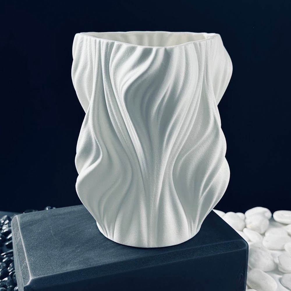 Lenardi 135-044 Ваза 20см ЭФИОПИЯ в под.уп. (х8)Фарфор