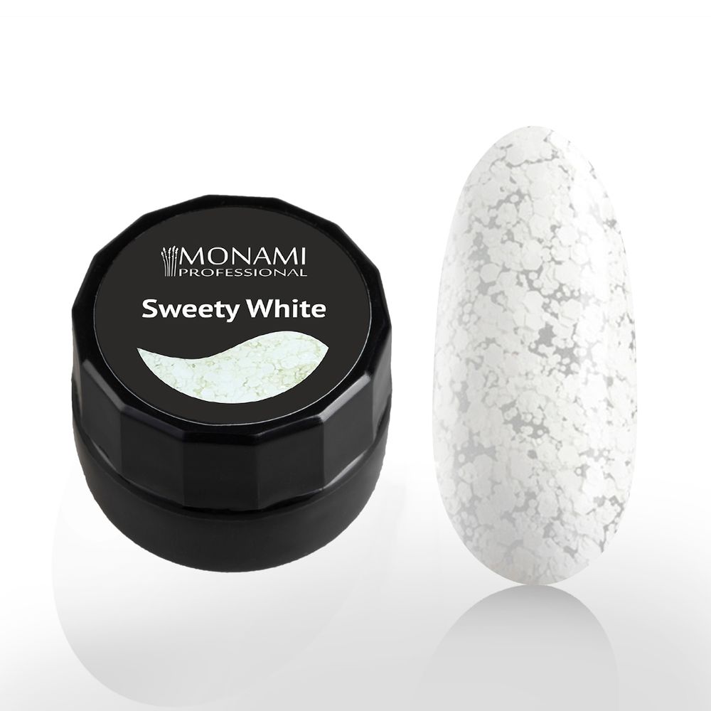 Monami Гель-лак Sweety White, 5 г