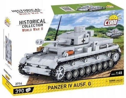 Конструктор пластиковый Cobi Panzer IV AUSF.G - Средний танк - 390эл. - Коби 2714