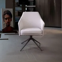 Крутящееся кресло Ben светло-серое