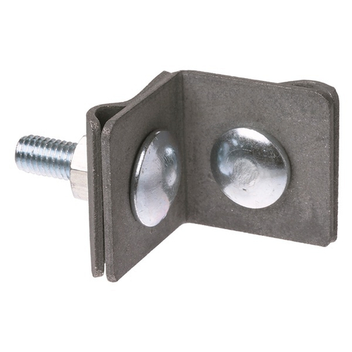 Держатель фальцевый стальной зажим 45х45 мм для прута D6-10 мм, горячее цинкование TDM SQ2402-3280