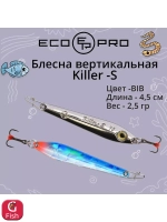Блесна для рыбалки вертикальная ECOPRO Killer-S, 45мм, 2,5г, C
