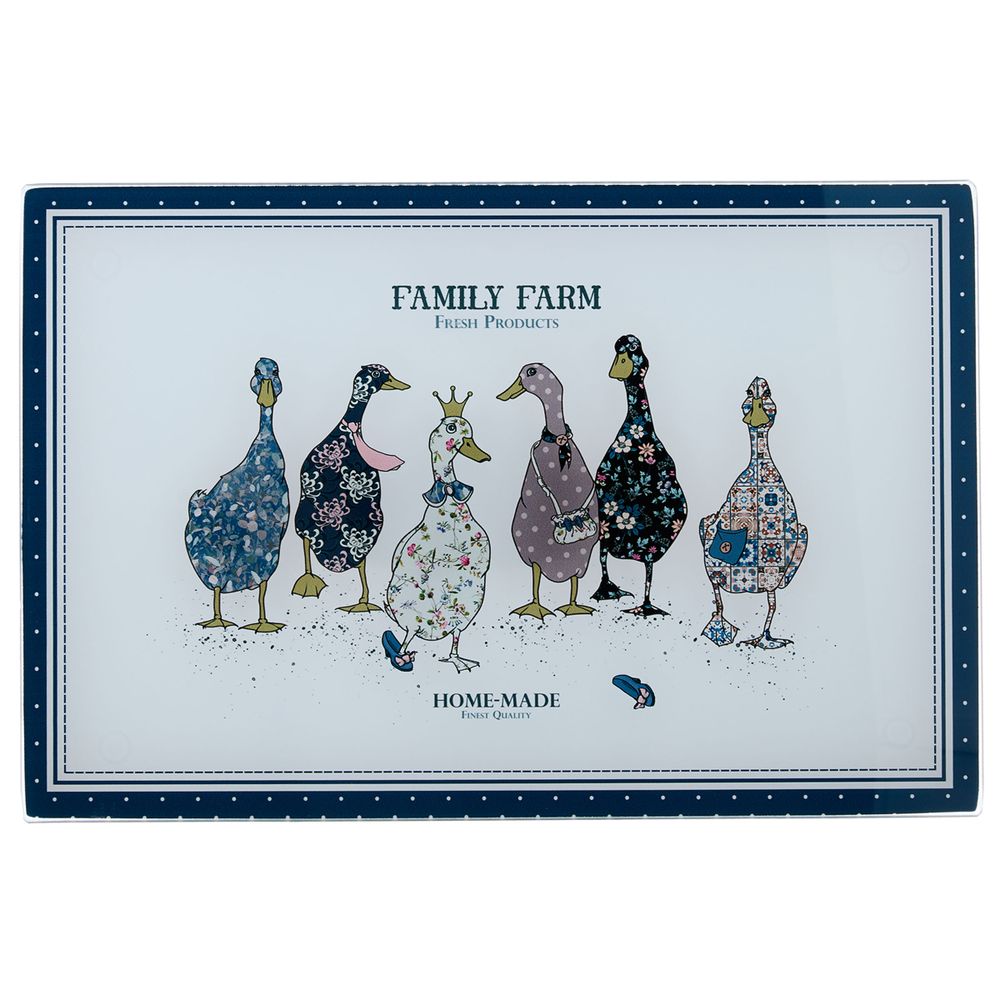 ДОСКА РАЗДЕЛОЧНАЯ "ГУСИ" 20*30*0.4 СМ