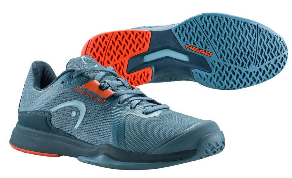 Мужские кроссовки теннисные Head Sprint Team 3.5 Men - bluestone/orange