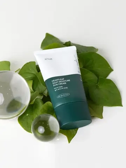 Anua Солнцезащитный крем с экстрактом хауттюйнии SPF50 Heartleaf Silky Moisture Sunscreen 50 мл