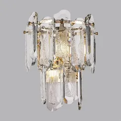 5069/2W HALL ODL24 621 золото/прозрачный/металл/хрусталь Бра E14 2*40W BULLON