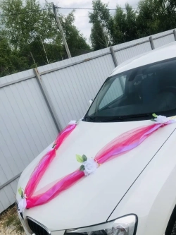 Свадебная лента на автомобиль