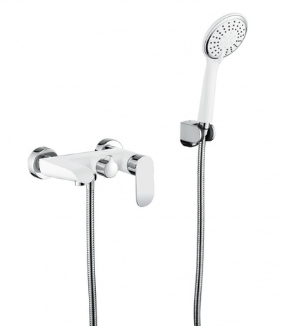 22032-F Смеситель од. для ванны (БЕЛЫЙ) GANZER  (10/1шт)