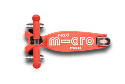 Самокат Maxi Micro Deluxe LED складной  кораллово-розовый