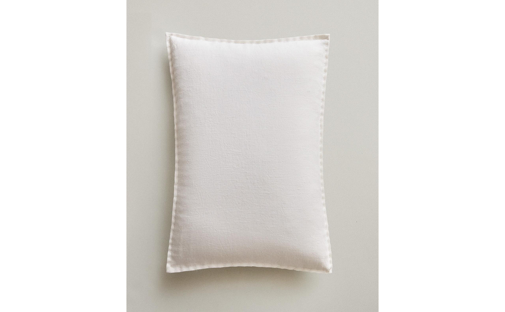 Zara Home наволочка декоративная из хлопка, экрю, 40x60 см · 6361/008