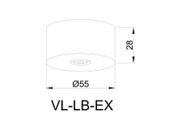 Накладная чаша для Villy 2.0 с выносным драйвером, VL2-LB-EX (драйвер в комплект не входит)