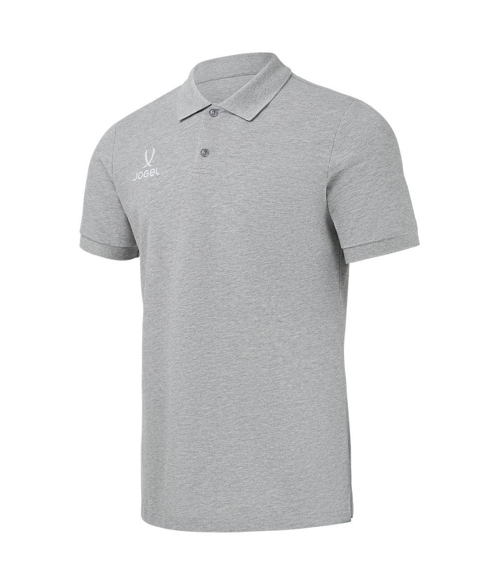 Поло Jogel ESSENTIAL Cotton Polo-K, серый меланж 91m