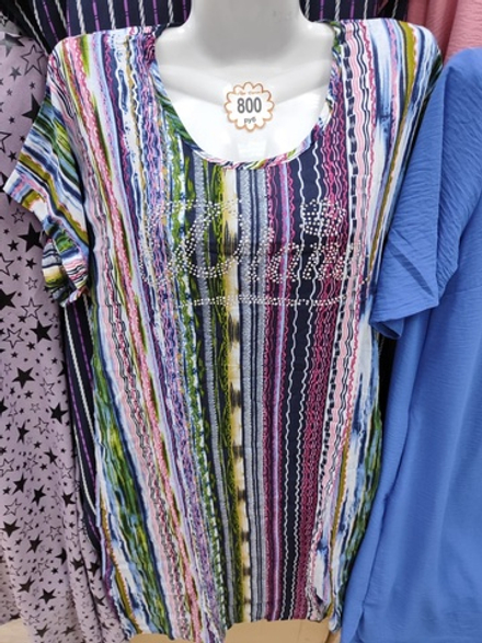 [m]Туника штапель полоска ТН0007