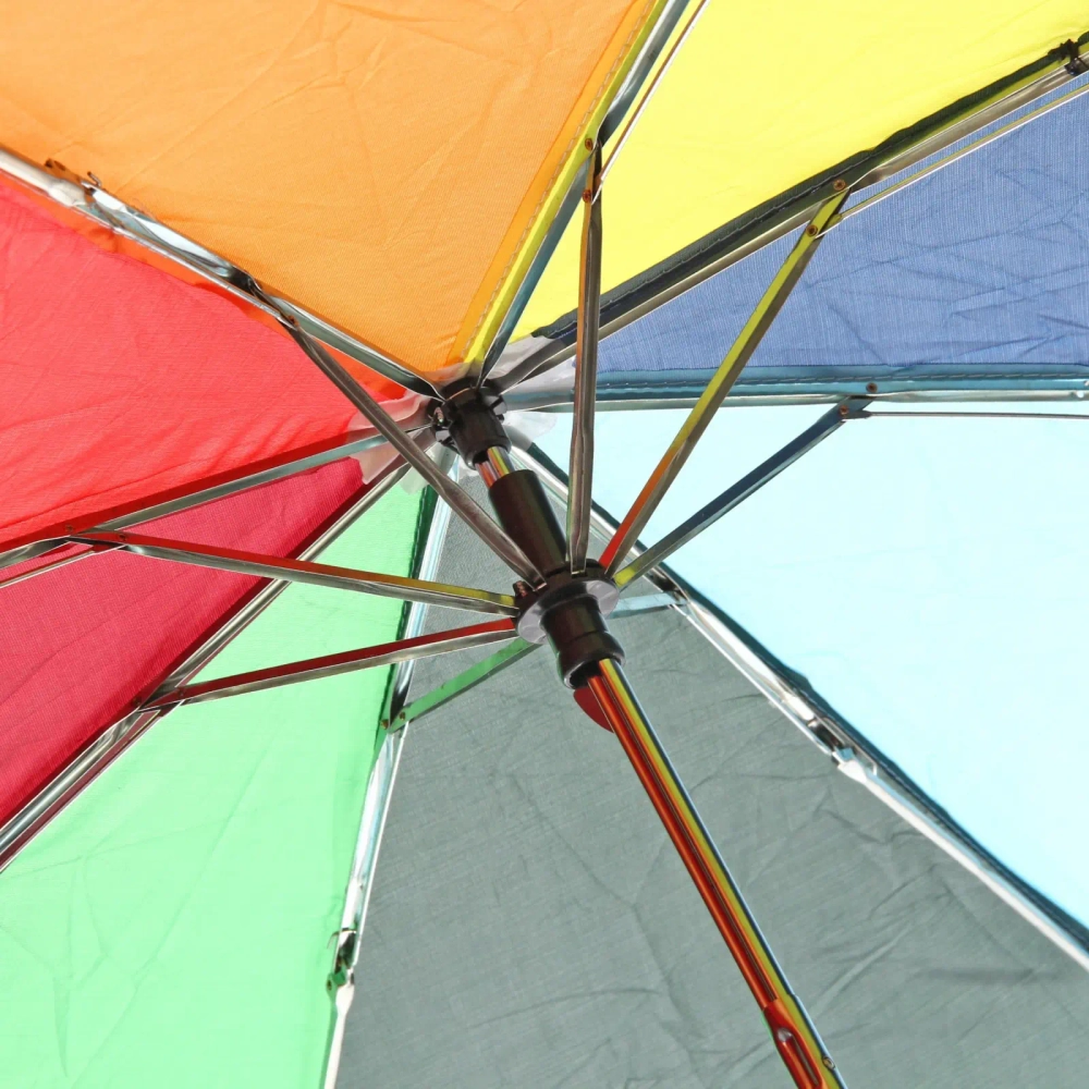 Зонт женский механический «Ultramarine - Радуга», 8 спиц, d-97см, длина в слож. виде 24см●