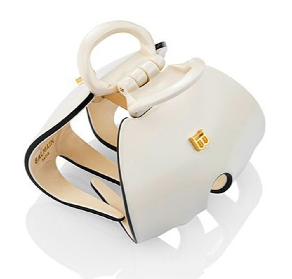 Balmain Hair Couture Заколка краб Императорская бело-черная Pince à Cheveux Imperiale White/Black