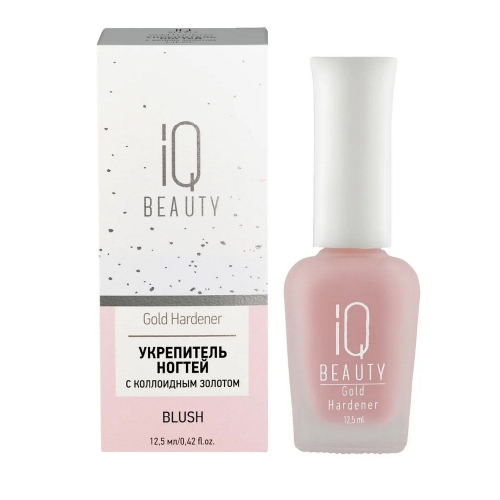 IQ Beauty Укрепитель ногтей с коллоидным золотом (BLUSH), 12,5 мл
