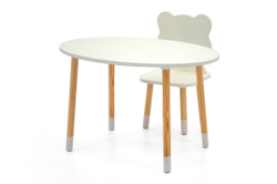 Детский стол Бельмарко Stumpa овал белый