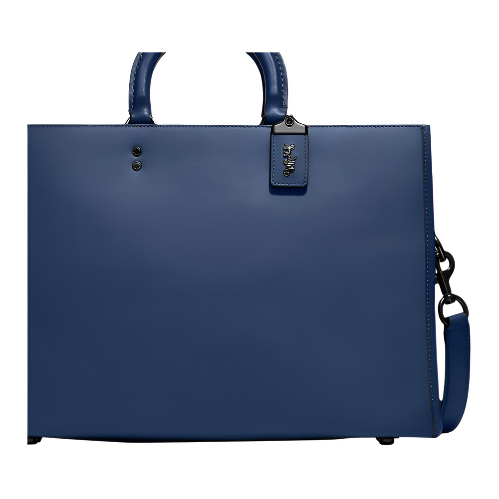 COACH Rogue Cow Leather Briefcase Large Unisex Royal Blue