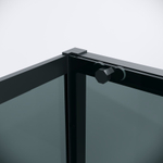 Душевое ограждение Grossman Style 100.K33.05.130.21.10-200.K33.05.100.21.10 (130х100х195) раздвижная,черный матовый,стекло тонированное,2 места