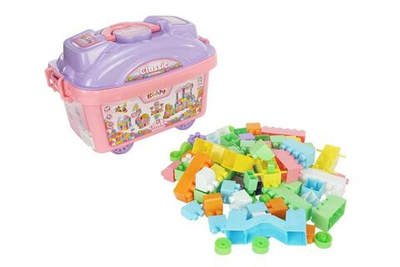 Конструктор в чемодане Classic №75. Артикул Арт. №228(в наборе 75 деталей конструктора, чемодан, кры