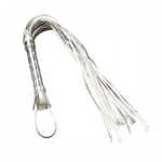 Серебристая плеть из искусственной кожи (Цвет: серебристый)