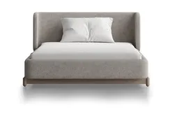 Кровать Basic спальное место 120*200 см (бежевый, рогожка)