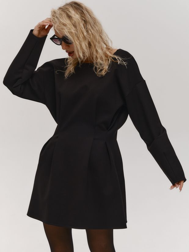 Платье мини Адель, черное