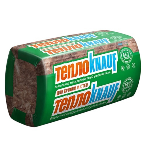 Минеральная вата Knauf Теплокнауф для кровли и стен 1230х610х50 мм 16 плит в упаковке