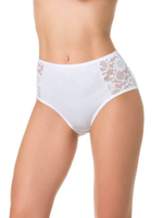 Хлопковые трусики с высокой линией талии (Размер: XL) (Цвет: черный)