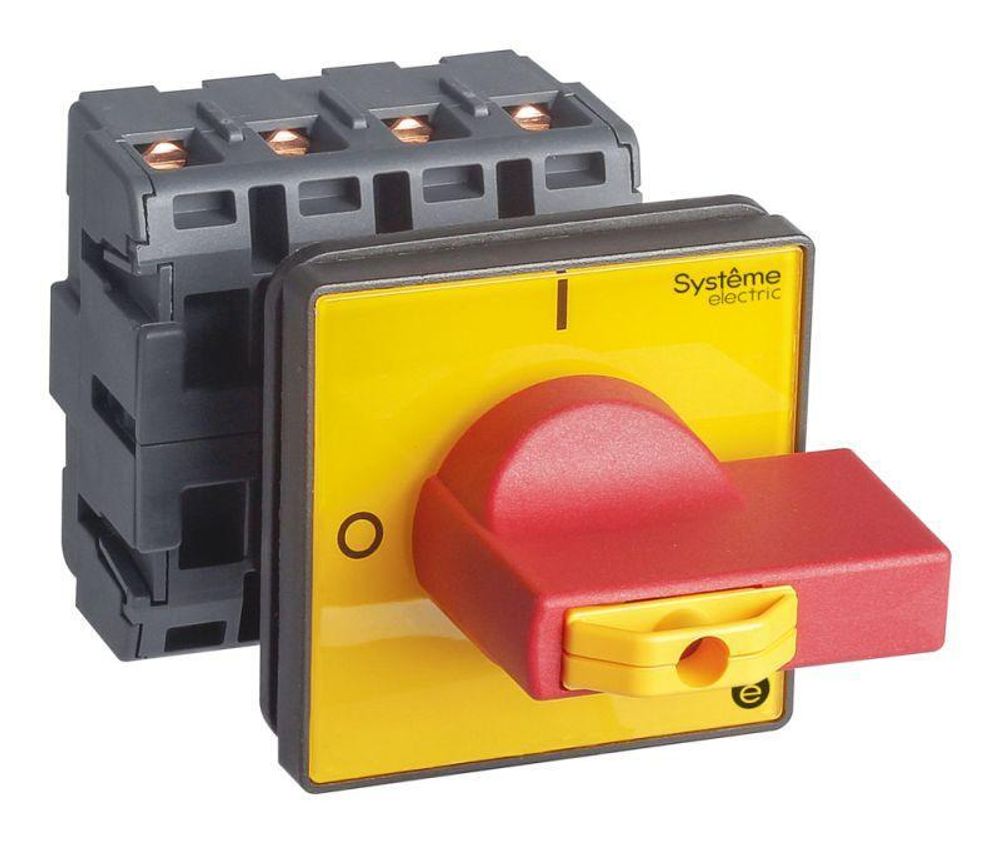 Выключатель-разъединитель 4п 40А IP20 с красн. рукоят. на дверцу 4 винта 1 замок SE MSD40460R Выключатель-разъединитель 4п 40А IP20 с красн. рукоят. на дверцу 4 винта 1 замок SE MSD40460R