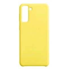 Силиконовый чехол Silicone Cover для Samsung Galaxy S21 Plus (Желтый)