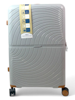 Большой чемодан Bon-Voyage PP Wave, Светло-серый, L