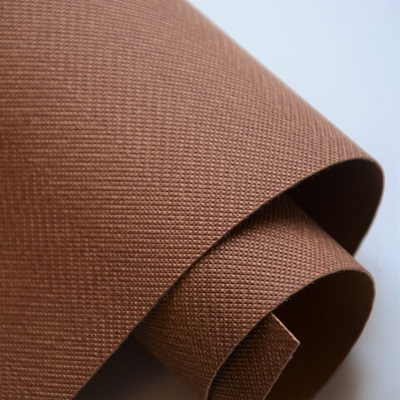 Кожзам переплетный с тиснением "TWEED", коричневый