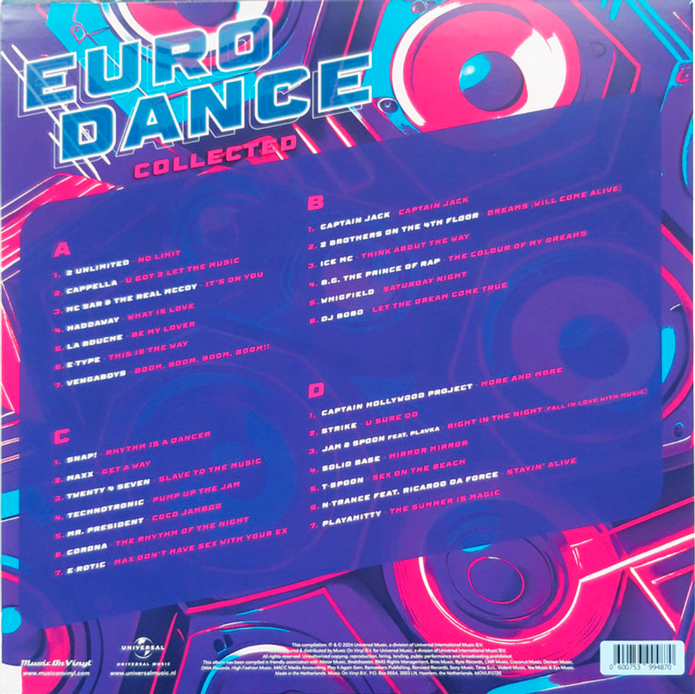 Сборник / Eurodance Collected (Coloured Vinyl)(2LP)