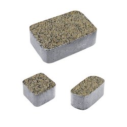 Тротуарная плитка КЛАССИКО - Гранит+ Желтый с черным, комплект из 3 видов плит