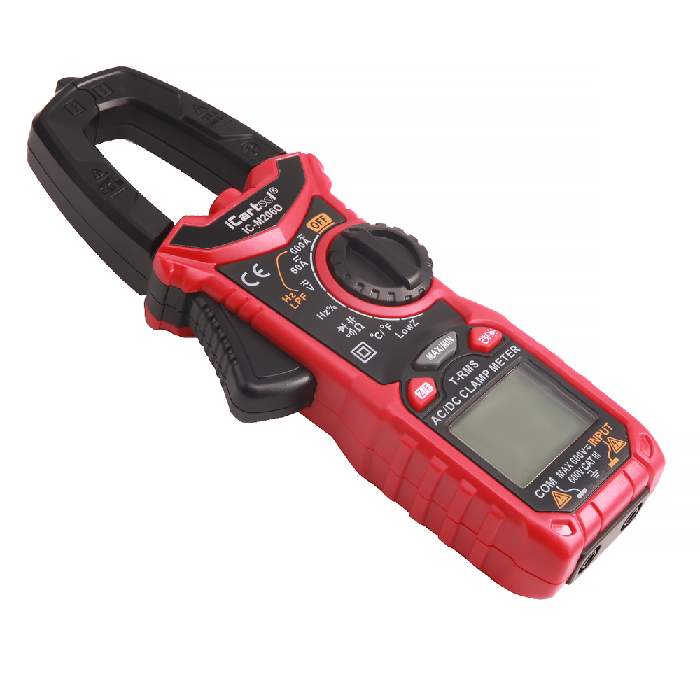 Токовые клещи постоянного/переменного тока 600A iCartool IC-M206D