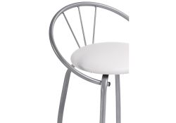 Стул на металлокаркасе Tankard белый полимер / светлый мусс