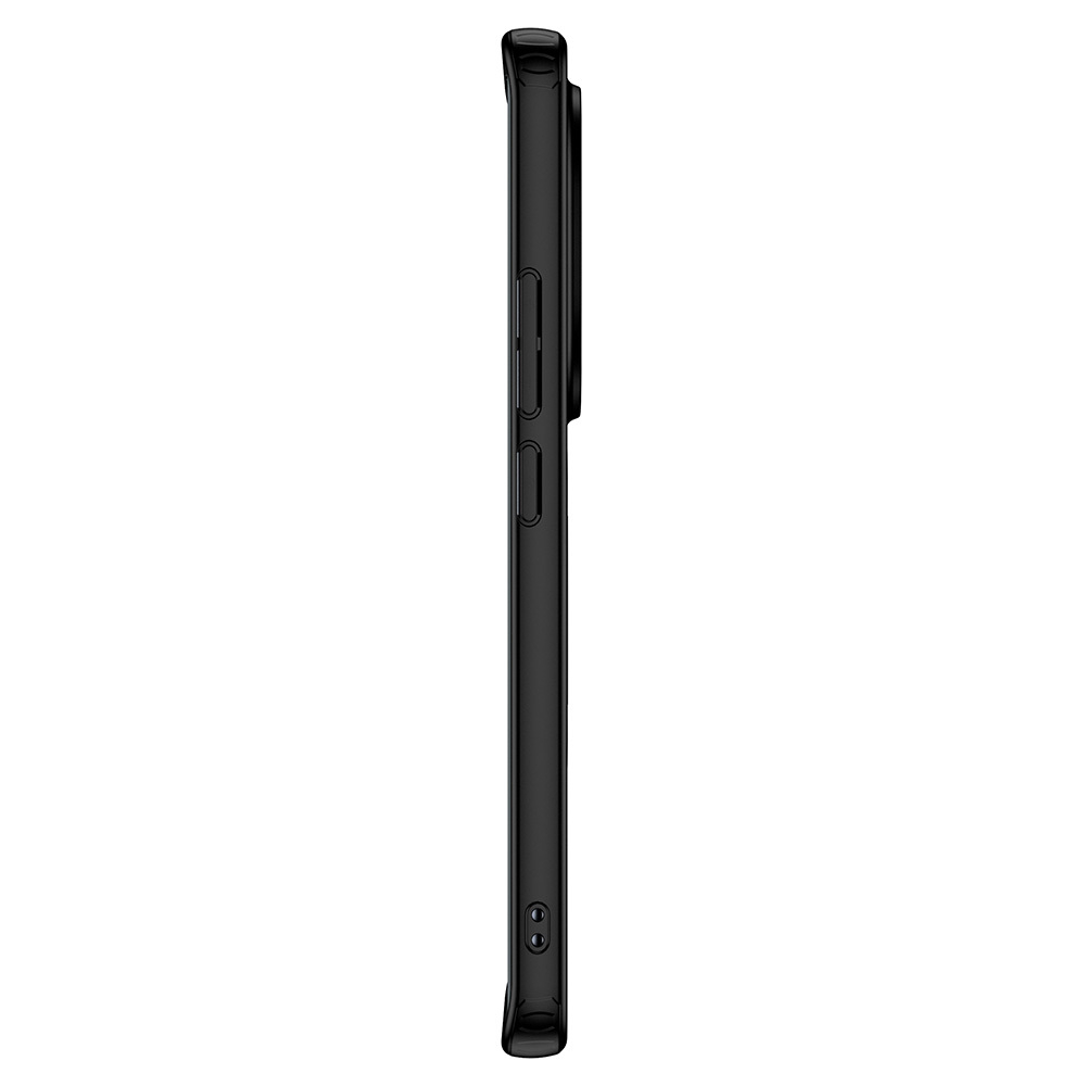 Чехол для Xiaomi Redmi Note 14 с MagSafe черный с прозрачной матовой задней панелью WLONS