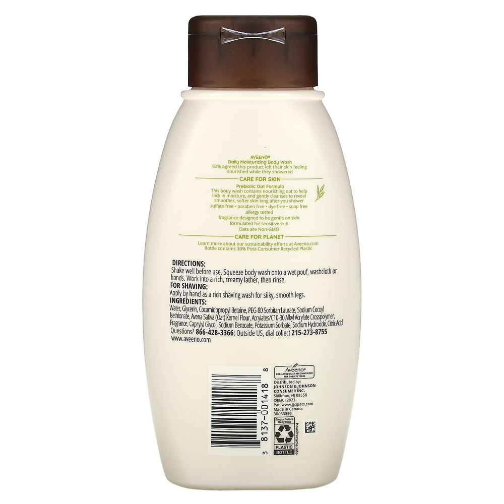 Aveeno, Увлажняющий Гель для Душа с Активными Натуральными Компонентами, 12 жидких унций (354 мл)