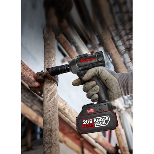 Гайковерт аккумуляторный KRESS KU272.2 20V 4Ач х2, Зу 2А, кейс