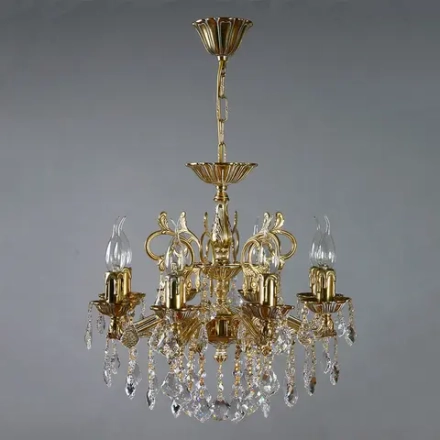 Подвесная люстра AMBIENTE by Brizzi LEON 2128/8 WP NEW LEAF