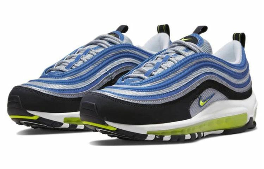 Кроссовки Nike Air Max 97 Og "Atlantic Blue And Voltage Yellow" 2022 (Женская размерная сетка)